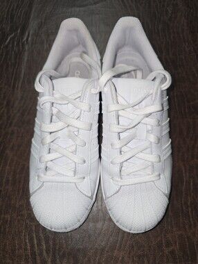 ADIDAS Women’s White Shell-Toe Leather Sneakers